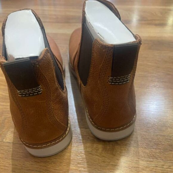 TIMBERLAND MENS REDWOOD EDGE MID LACE CHELSEA BOOT MD BROWN FULL GRAIN A6CVE-EM4 main image 8